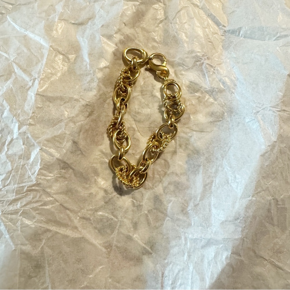 Vintage OTC Italy 18k brz chain bracelet clasp closure
